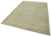 Handmade Wool Area Rug – Tebriz Classic Blue Cotton Wool Carpet 6'2''x8'10''