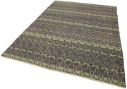 Handmade Wool Area Rug – Purple Classic Cotton Wool Vintage Turkish Carpet 6'3''x8'6''
