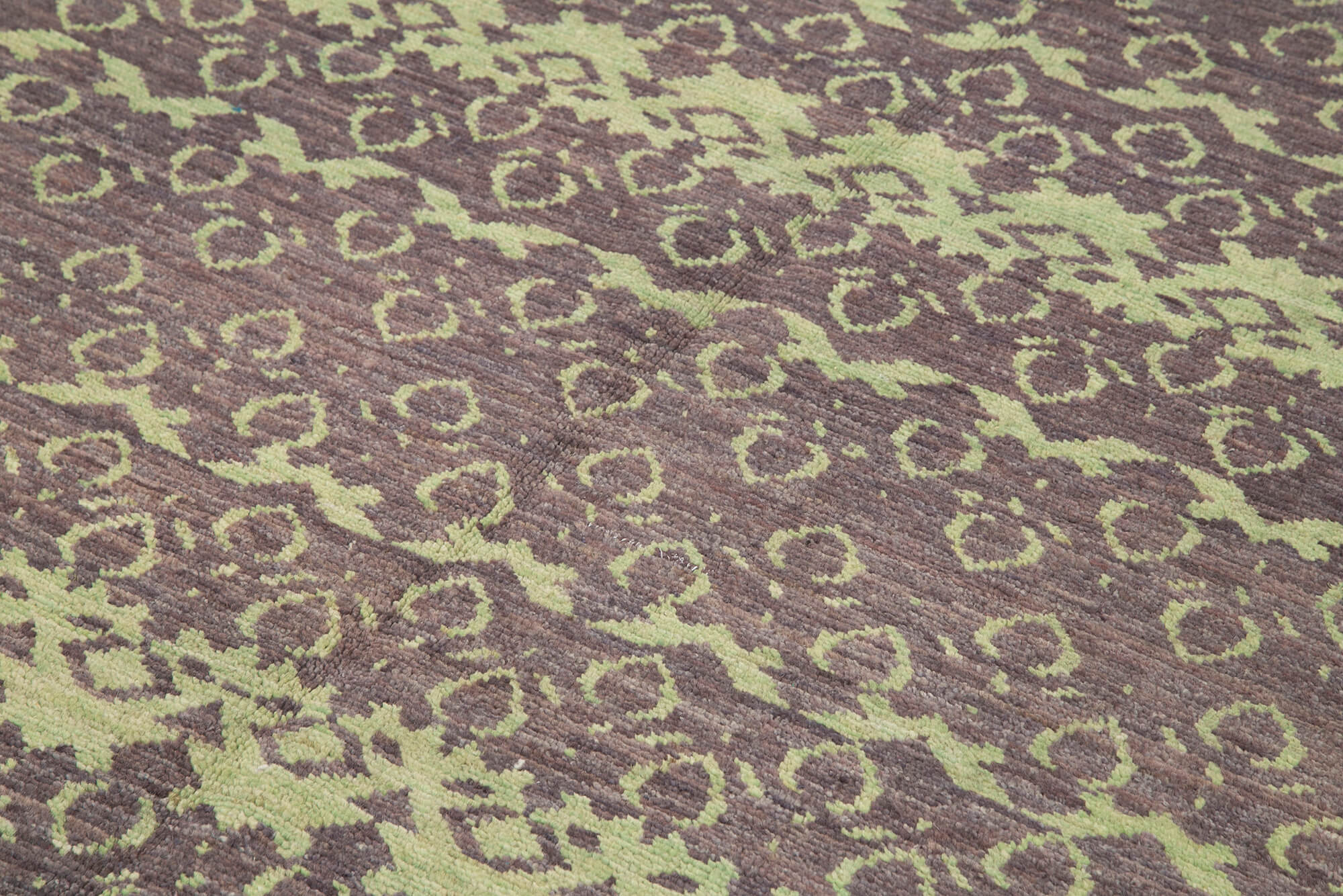 Handmade Wool Area Rug – Purple Classic Cotton Wool Vintage Turkish Carpet 6'3''x8'6''