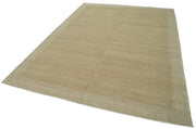 Handmade Wool Area Rug | Tebriz Classic Beige 7x10 Cotton Wool Rug by Agacan