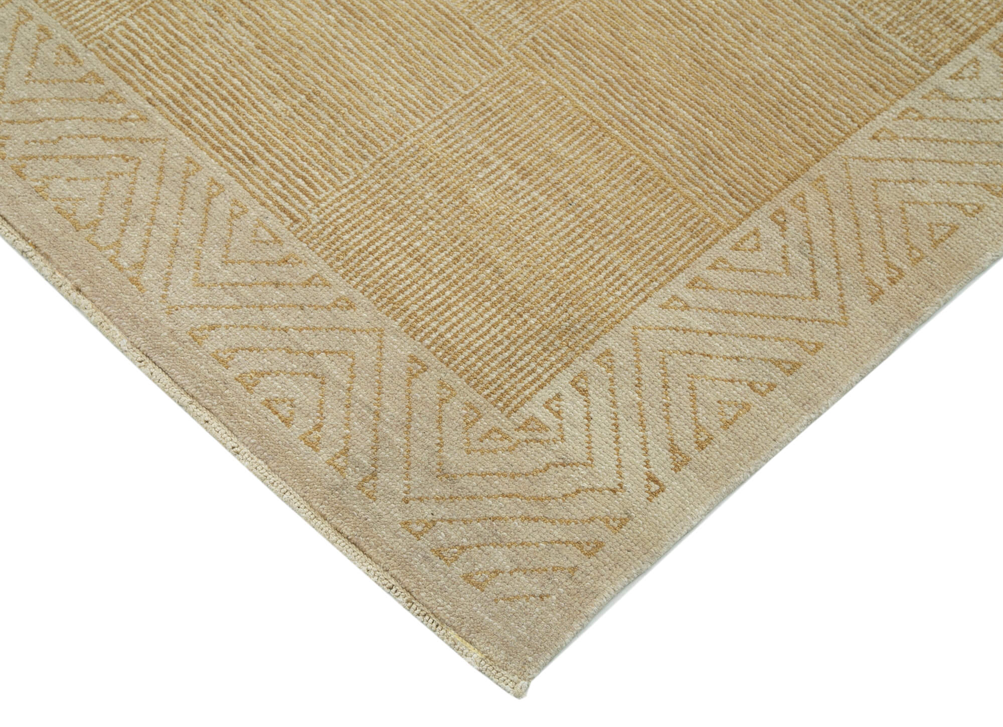 Handmade Wool Area Rug | Tebriz Classic Beige 7x10 Cotton Wool Rug by Agacan