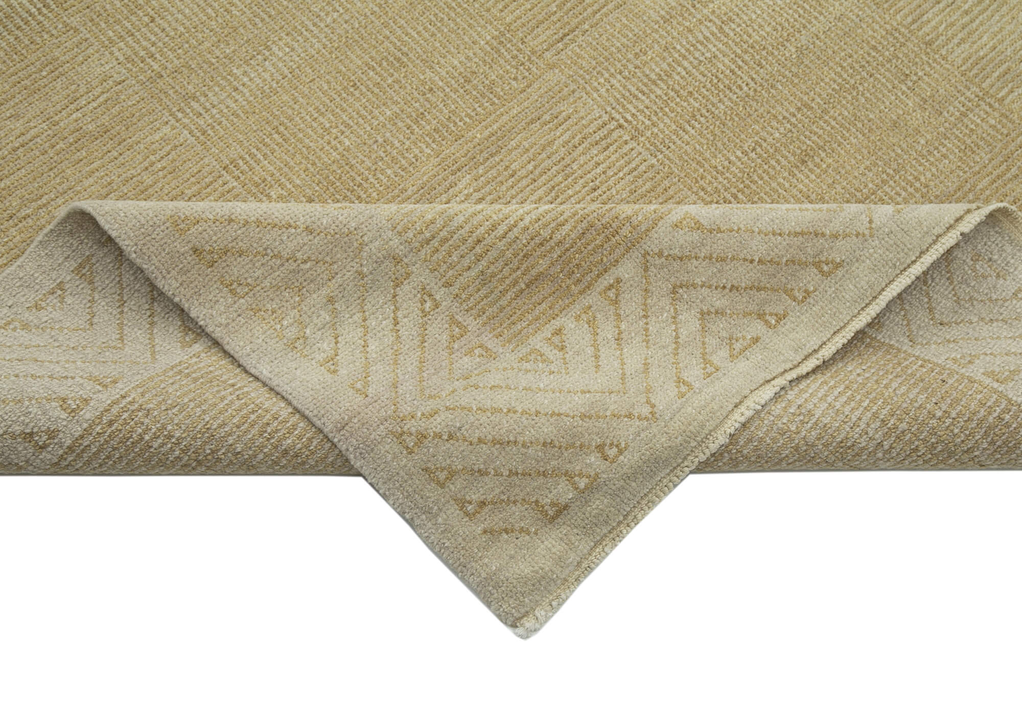 Handmade Wool Area Rug | Tebriz Classic Beige 7x10 Cotton Wool Rug by Agacan