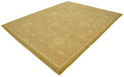Handmade Wool Area Rug – Classic Beige Carpet 8x10, Soft Cotton Wool Rug