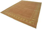Handmade Wool Area Rug – Tebriz Classic Red 8'10'' x 11'11'' Cotton Wool Blend