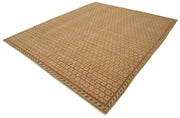 Handmade Wool Area Rug – Classic Beige Vintage Turkish Carpet 8'2" x 10'1"