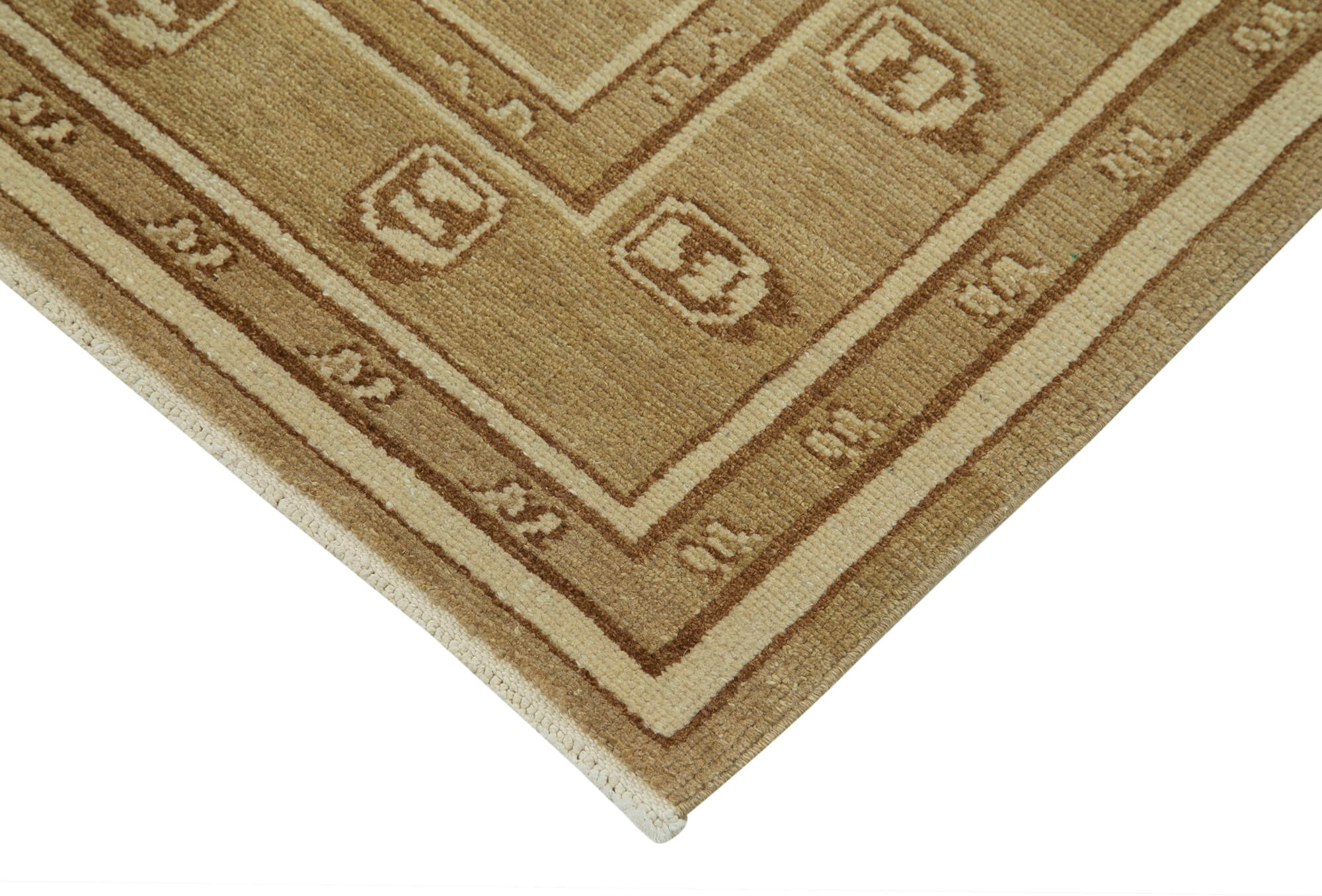 Handmade Wool Area Rug – Classic Brown Vintage Turkish Rug 8'2" x 10'0" by Agacan