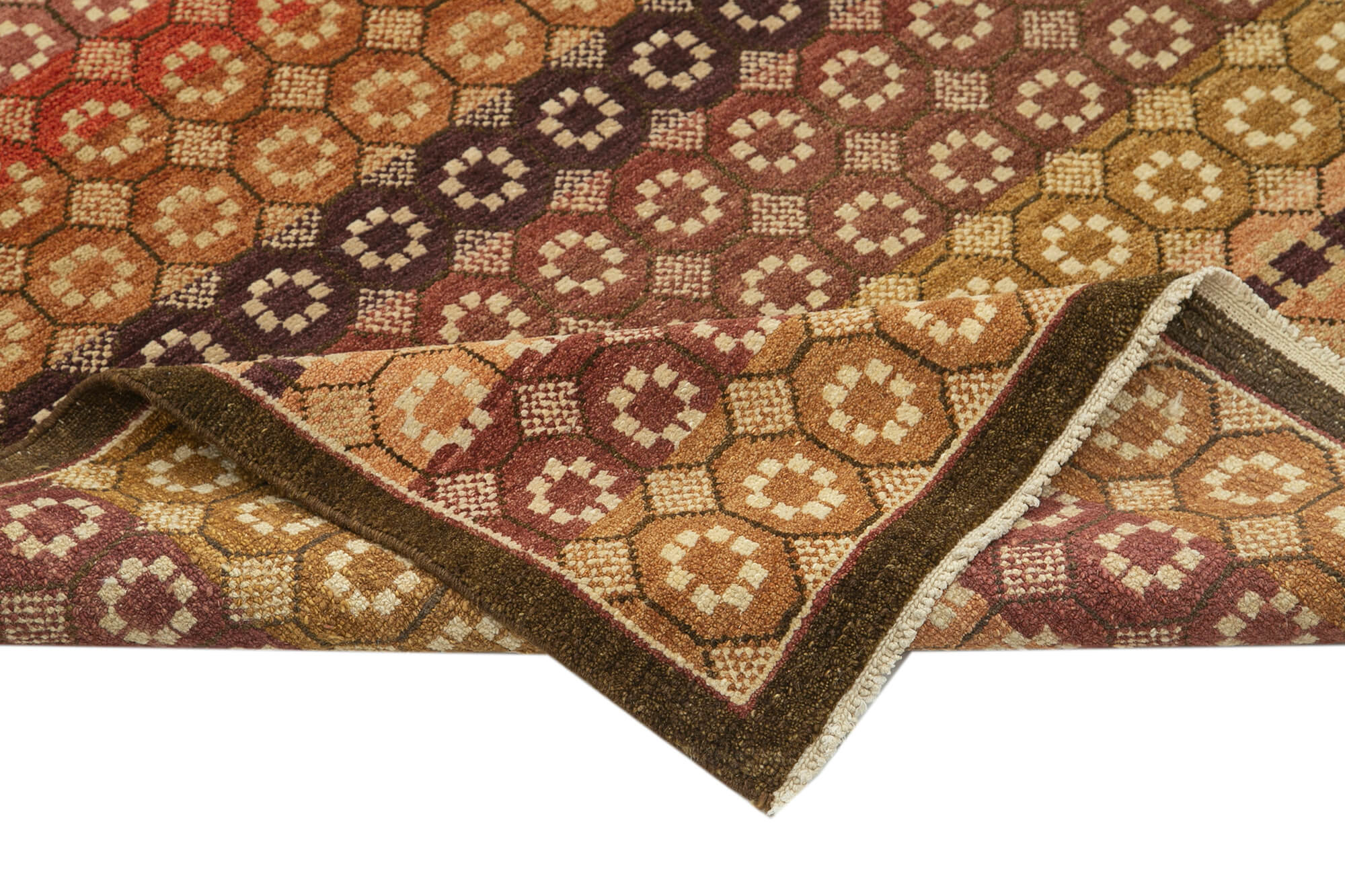 Handmade Wool Area Rug | Authentic Turkish Carpet – Vintage Woven Area Rug 8'x9'11"