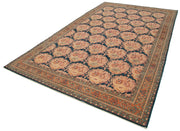 Handmade Wool Area Rug – Tebriz Classic Orange Cotton Wool Carpet 7'9" x 12'0"