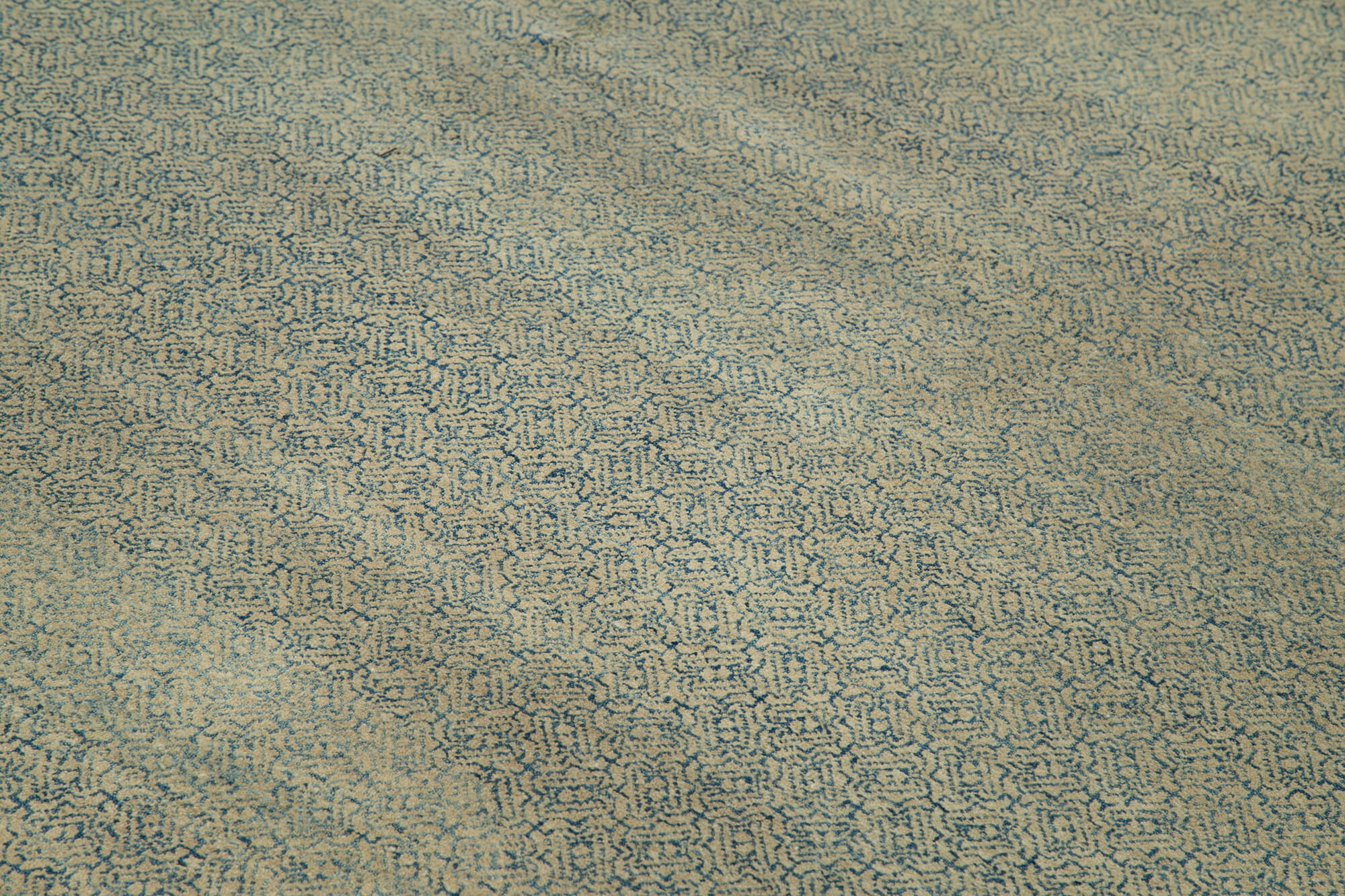 Handmade Wool Area Rug - Tebriz Grey Classic Cotton Wool Rug 7x10 Foot
