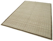 Handmade Wool Area Rug – Classic Beige Rug, Durable Wool Mat, Cotton Blend Carpet