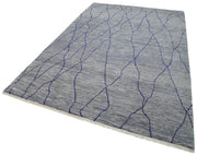 Handmade Wool Area Rug – Tebriz Grey Classic 6x9 Area Rug Cotton Wool Carpet