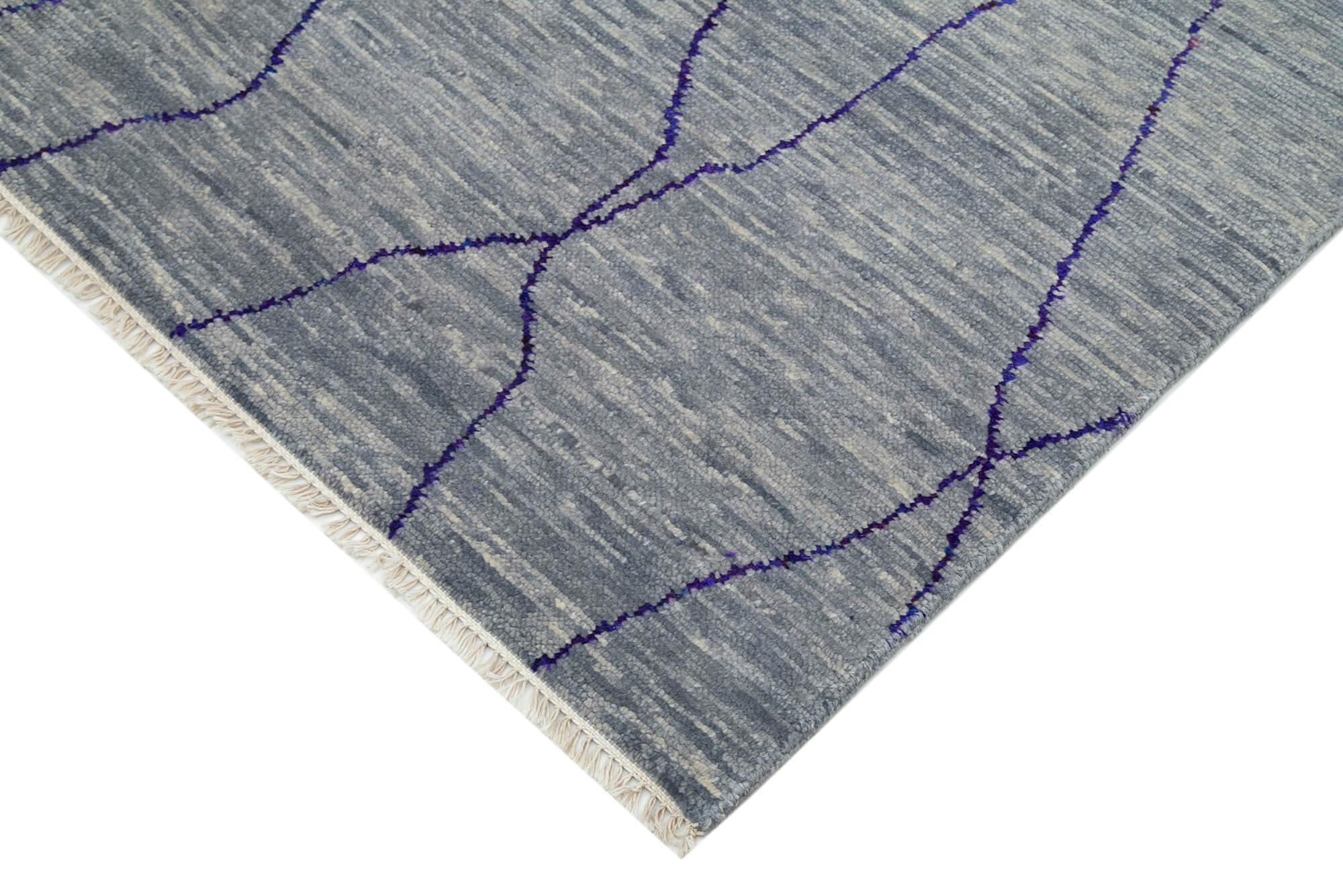 Handmade Wool Area Rug – Tebriz Grey Classic 6x9 Area Rug Cotton Wool Carpet