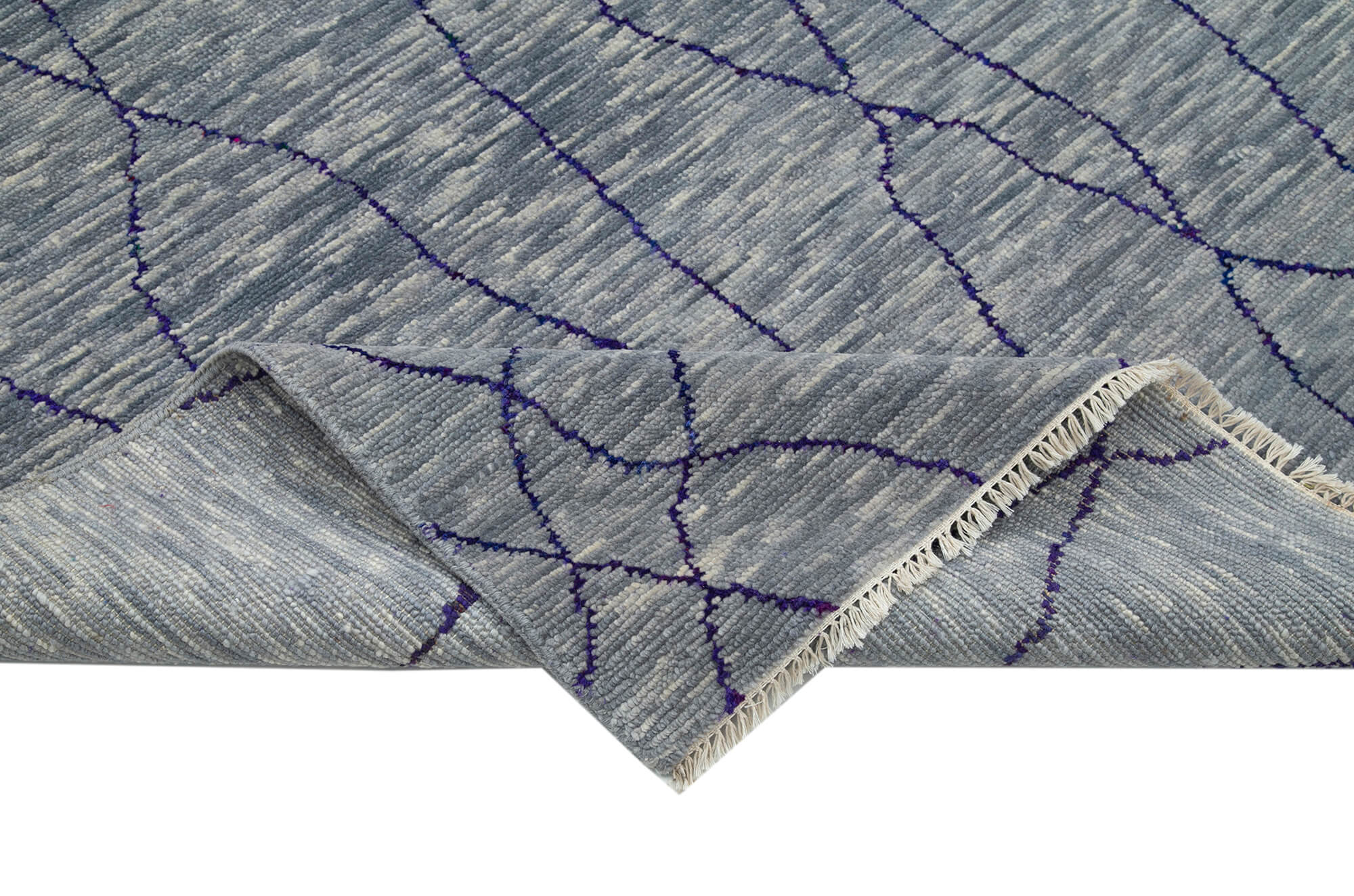 Handmade Wool Area Rug – Tebriz Grey Classic 6x9 Area Rug Cotton Wool Carpet