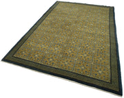 Handmade Wool Area Rug – Classic Green Rug | Vintage Turkish Carpet 5'10''x9'3''