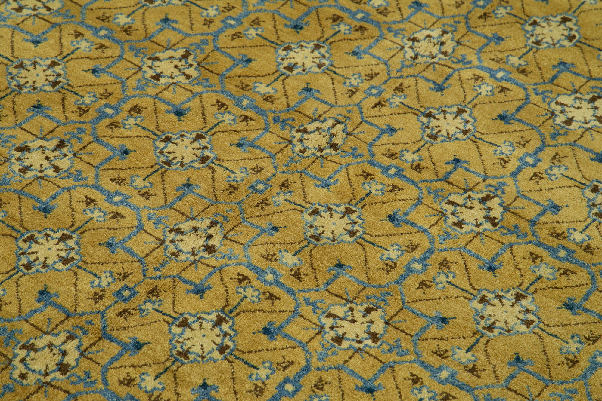 Handmade Wool Area Rug – Classic Green Rug | Vintage Turkish Carpet 5'10''x9'3''