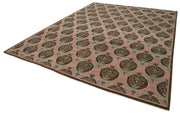 Handmade Wool Area Rug – Classic Purple Vintage Turkish Rug, Cotton Wool Carpet 9'x11'11''