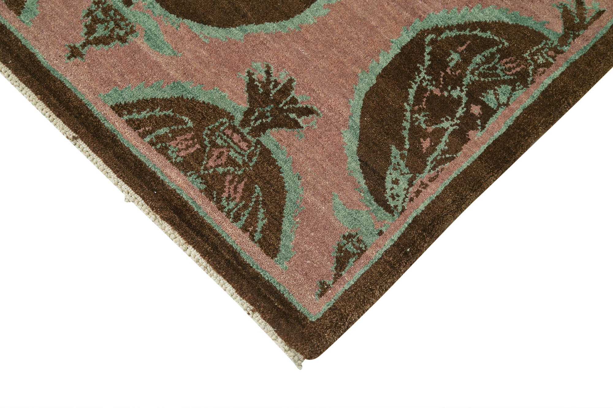 Handmade Wool Area Rug – Classic Purple Vintage Turkish Rug, Cotton Wool Carpet 9'x11'11''