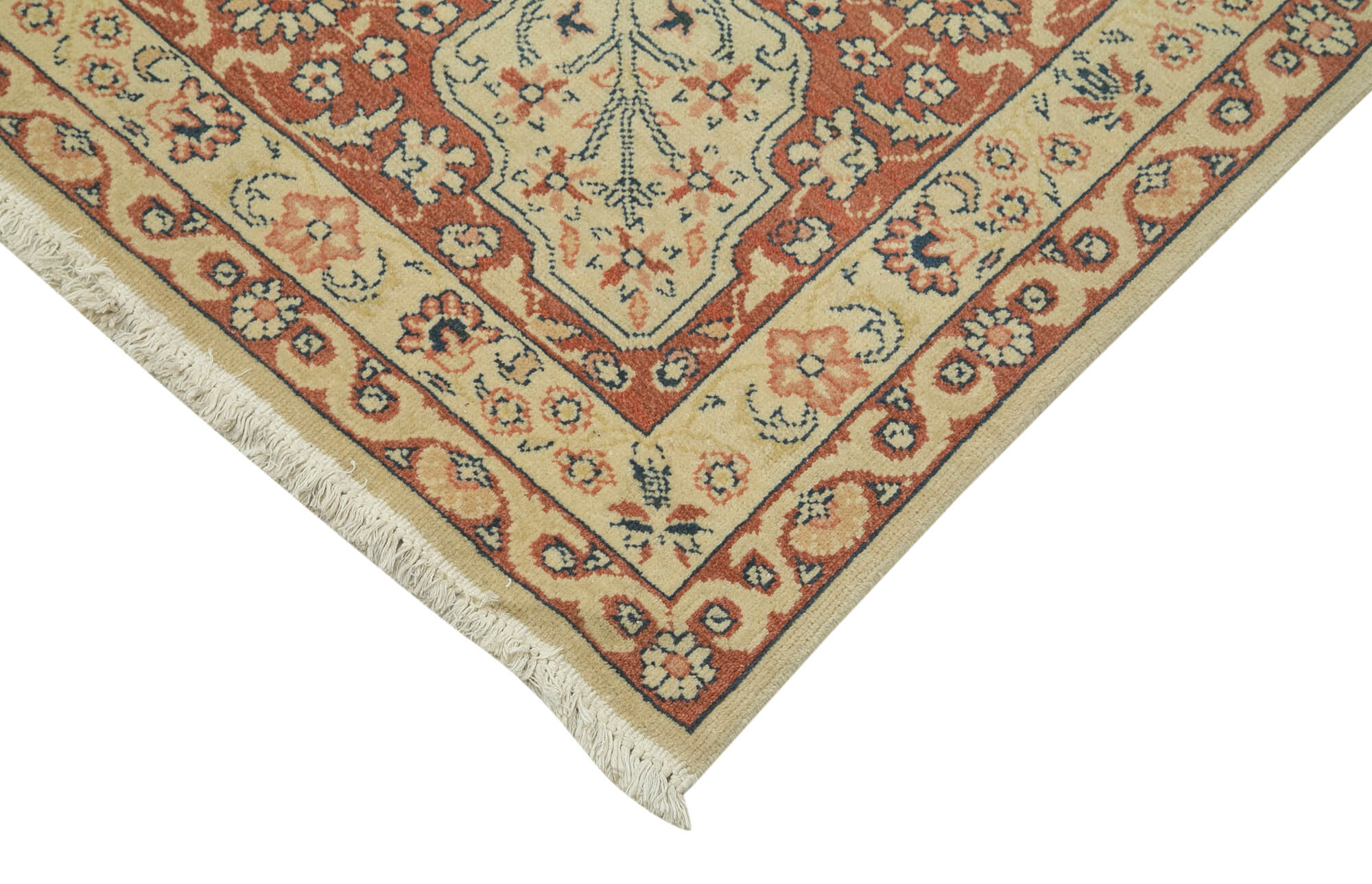 Handmade Wool Area Rug – Vintage Turkish Carpet Beige Wool Carpet 10'3''x13'10''