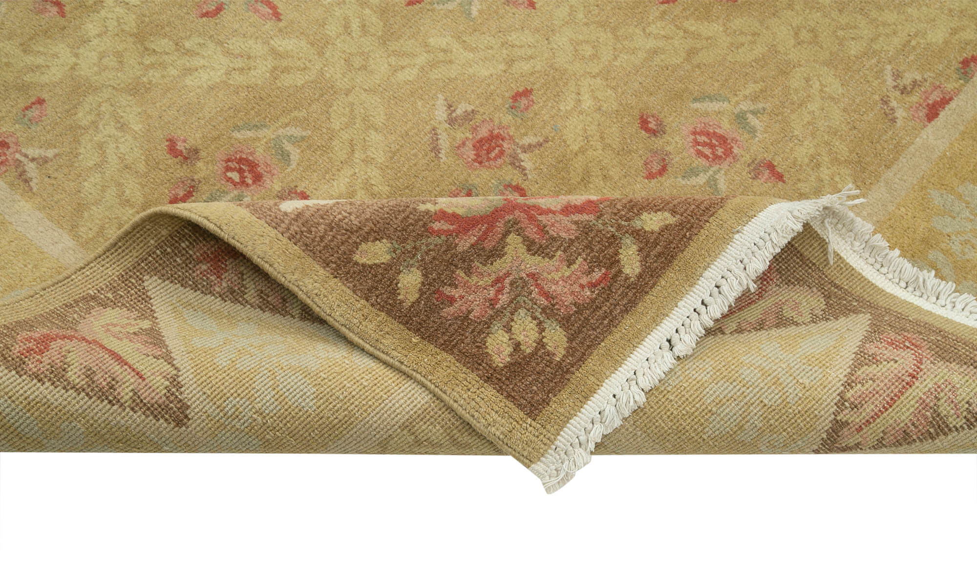 Handmade Wool Area Rug – Classic Yellow 9x13 Wool Rug by Agacan | Durable Cotton Floor Covering