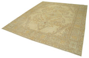 Handmade Wool Area Rug – Classic Beige Cotton Wool Rug 8'3'' x 9'5''