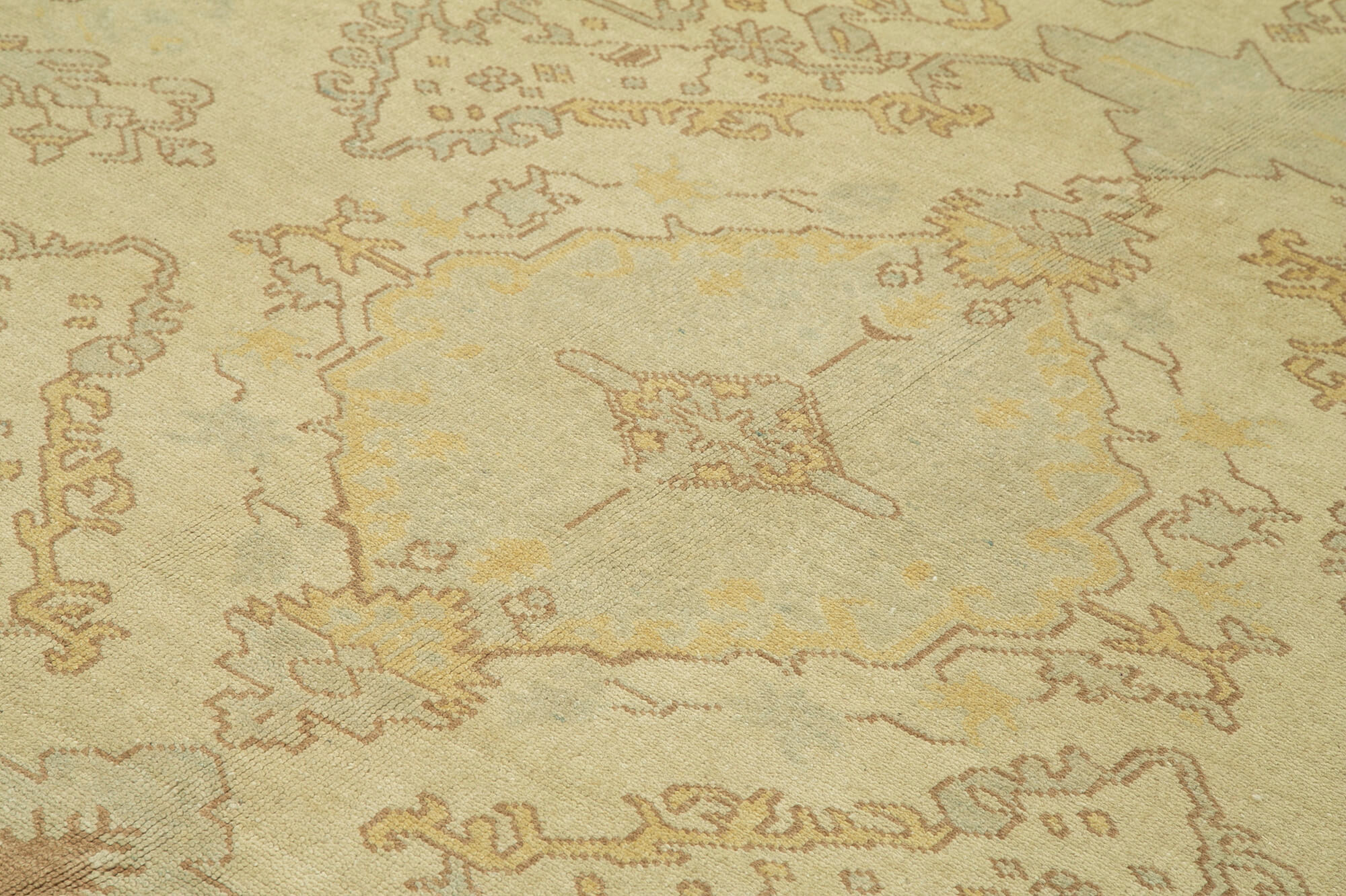 Handmade Wool Area Rug – Classic Beige Cotton Wool Rug 8'3'' x 9'5''