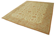 Handmade Wool Area Rug – Tebriz Classic Beige Cotton Wool Rug 8'1''x10'1''