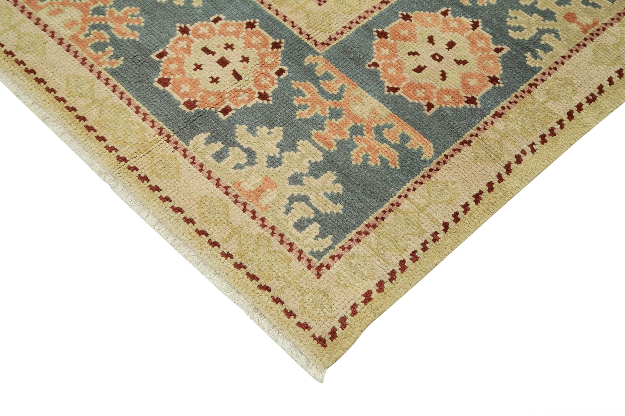 Handmade Wool Area Rug | Turkish Hand Knotted Vintage Woven Rug 8'0''x10'2''