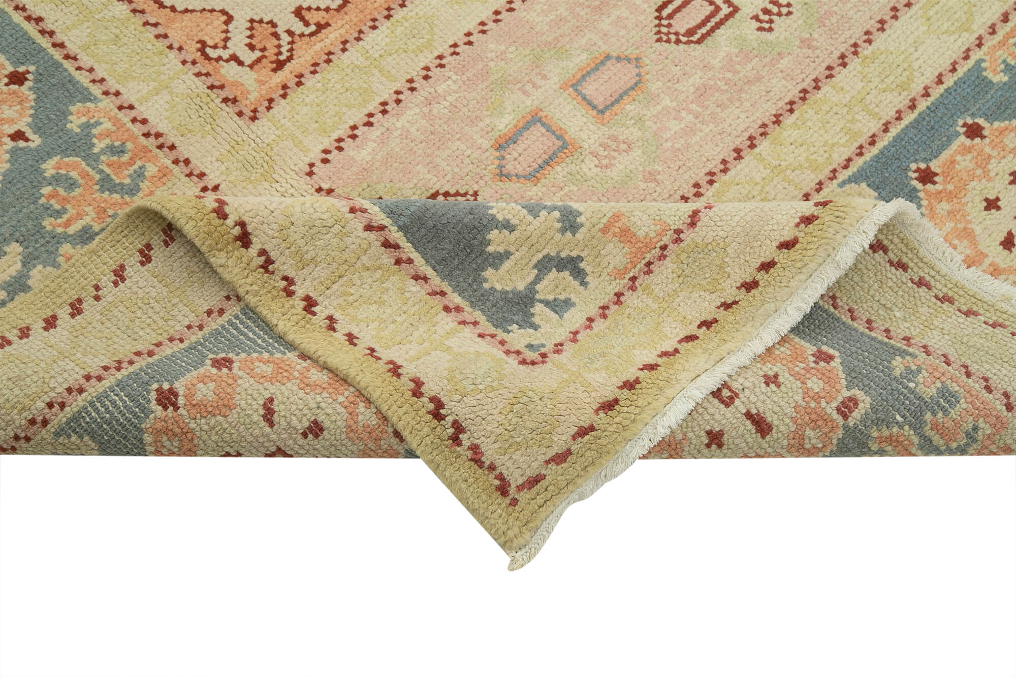 Handmade Wool Area Rug | Turkish Hand Knotted Vintage Woven Rug 8'0''x10'2''