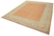 Handmade Wool Area Rug – Tebriz Red Classic Cotton Rug 8x10 Vintage Turkish Carpet