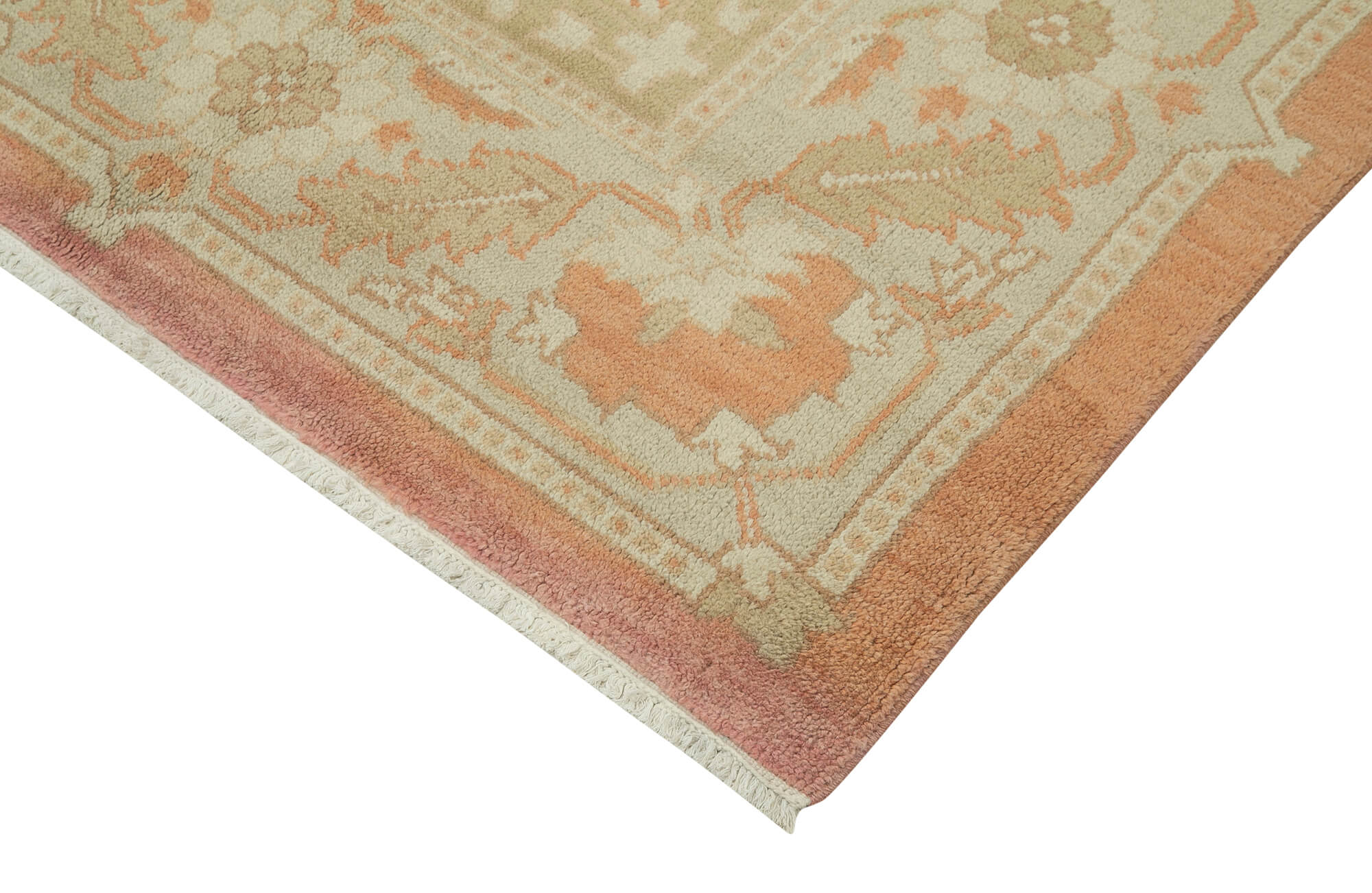 Handmade Wool Area Rug – Tebriz Red Classic Cotton Rug 8x10 Vintage Turkish Carpet