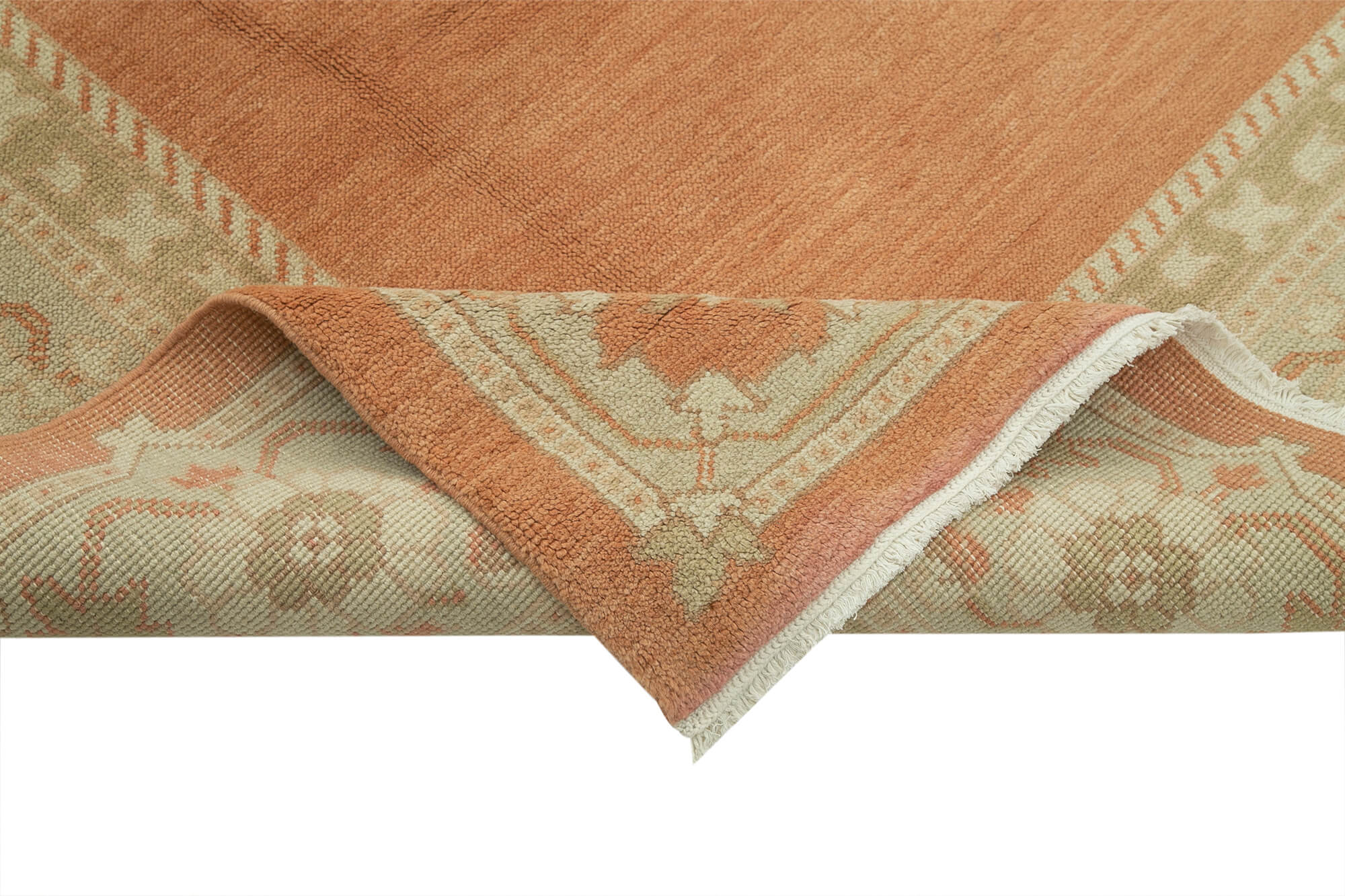 Handmade Wool Area Rug – Tebriz Red Classic Cotton Rug 8x10 Vintage Turkish Carpet