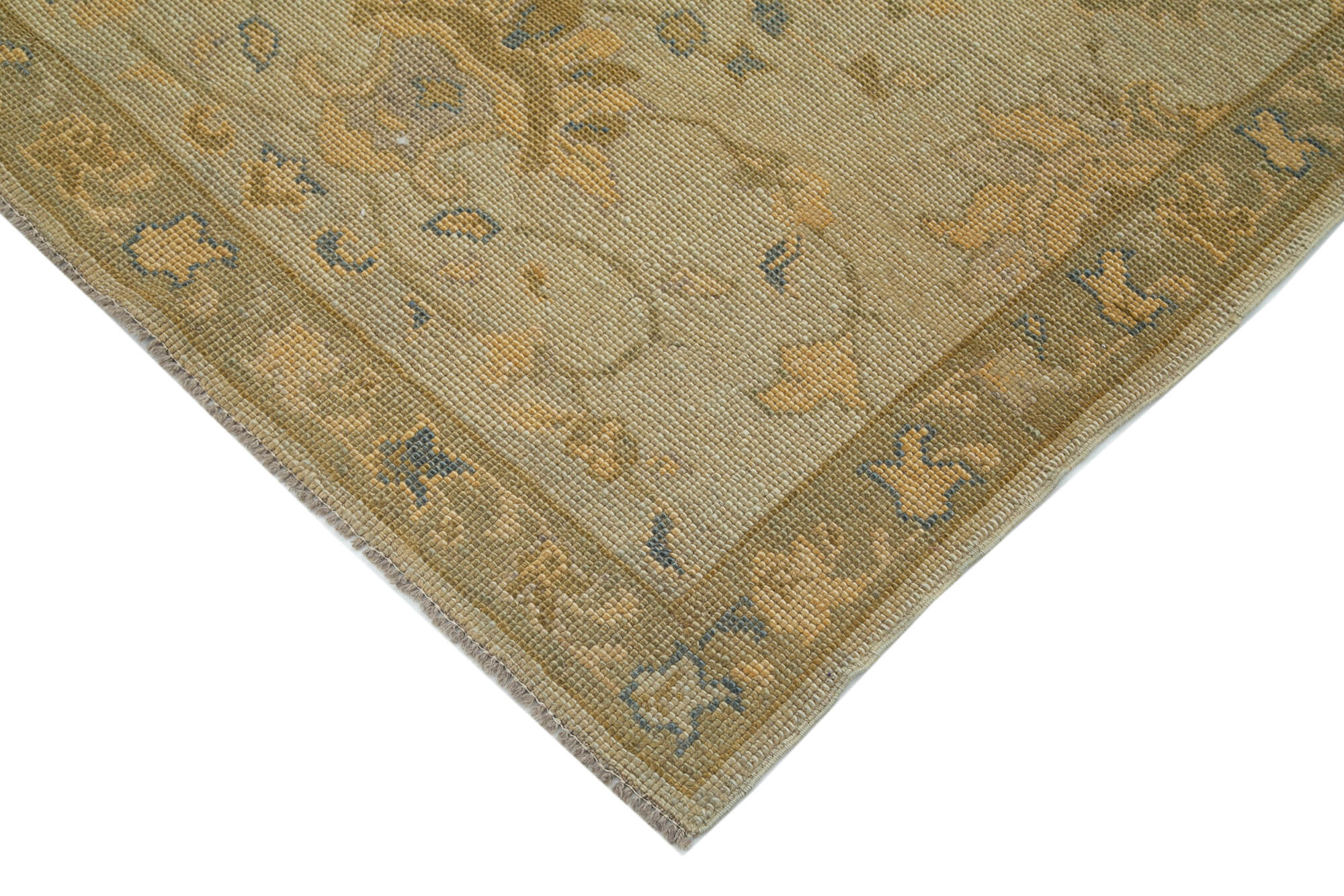 Handmade Wool Area Rug – Classic Beige 3x6 Cotton Wool Rug for Living Room