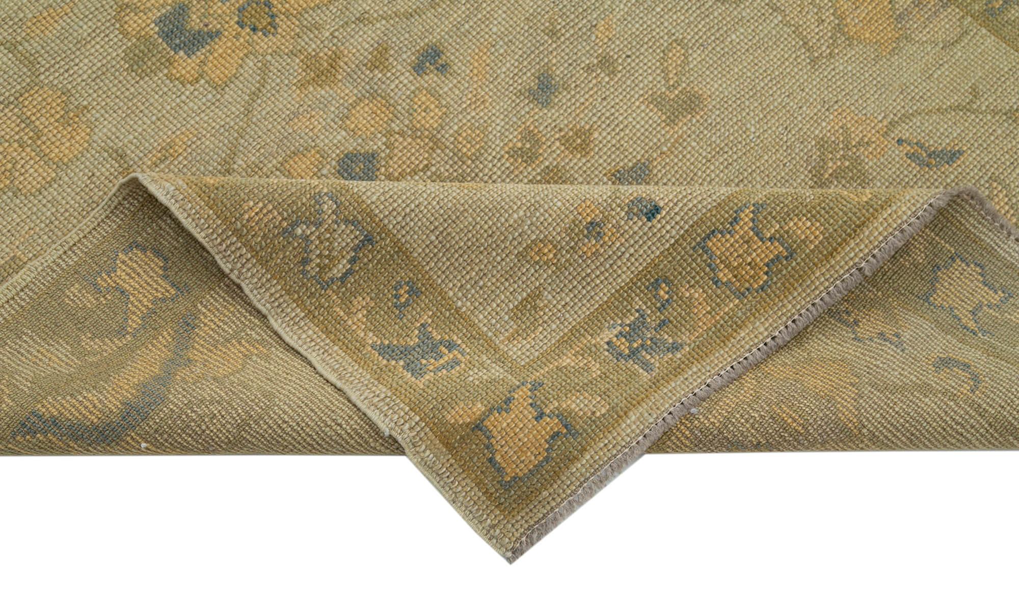 Handmade Wool Area Rug – Classic Beige 3x6 Cotton Wool Rug for Living Room