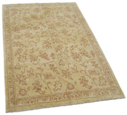 Handmade Wool Area Rug – Tebriz Yellow Classic Cotton Wool Carpet 3'9''x5'11''