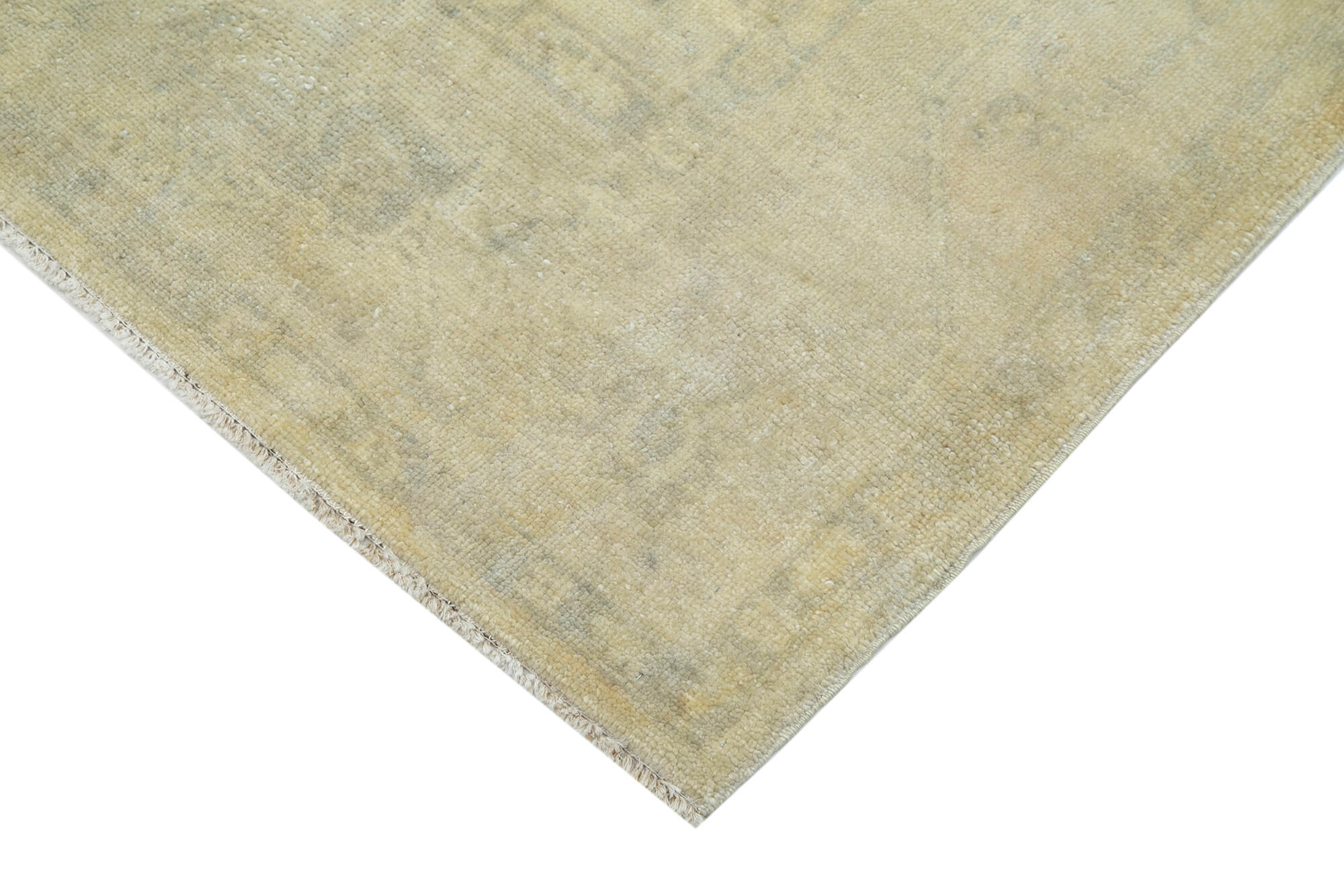 Handmade Wool Area Rug - Tebriz Classic Beige 4'11''x7'2'' Cotton Wool Rug