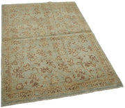 Handmade Wool Area Rug – Tebriz Classic Green Cotton Wool Carpet 3'11''x5'9''