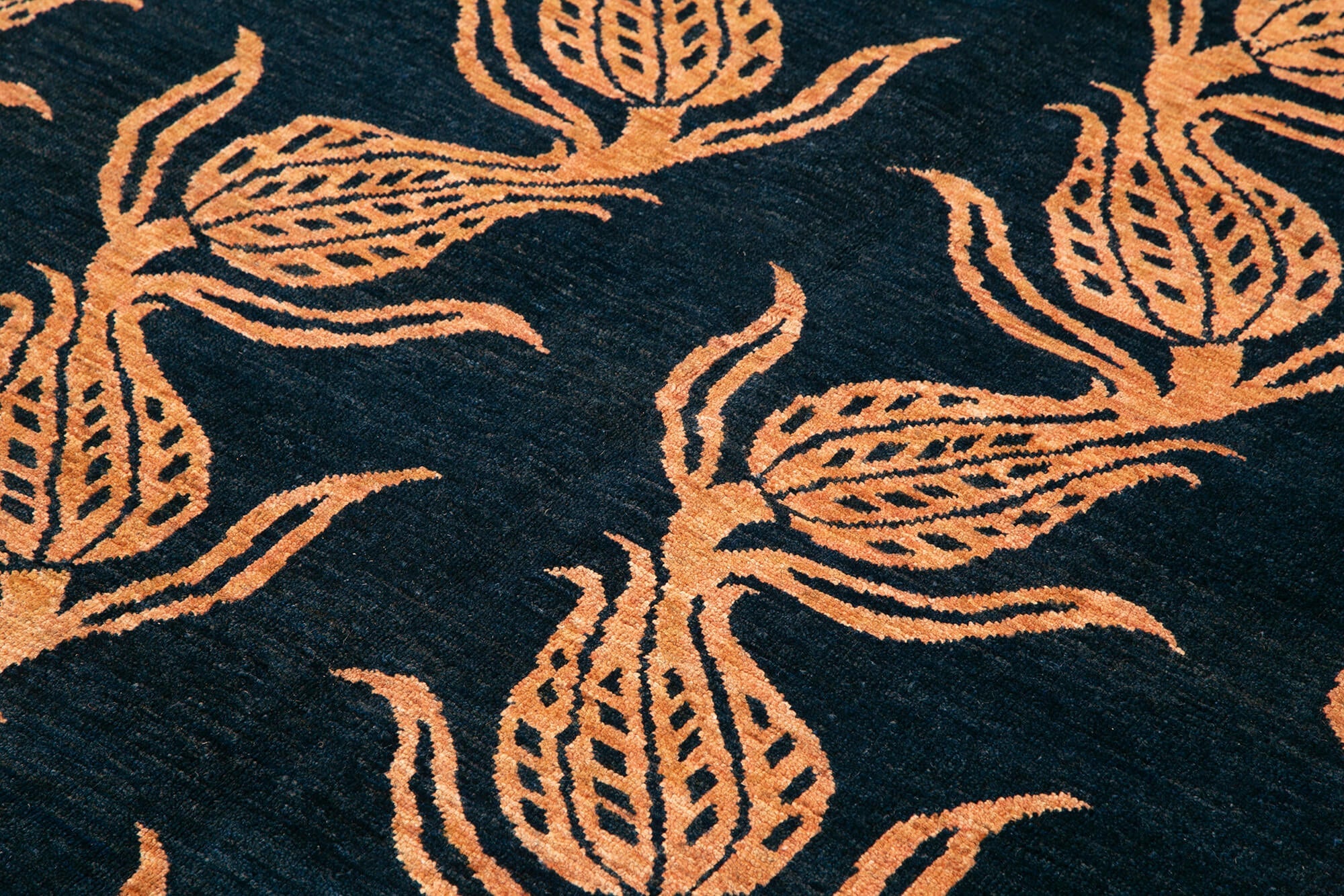 Handmade Wool Area Rug | Tebriz Classic Blue Cotton Wool Woven Carpet 5'9''x7'10''