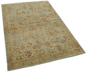 Handmade Wool Area Rug – Vintage Turkish Rug Cotton Wool Carpet 3'11'' x 5'8''