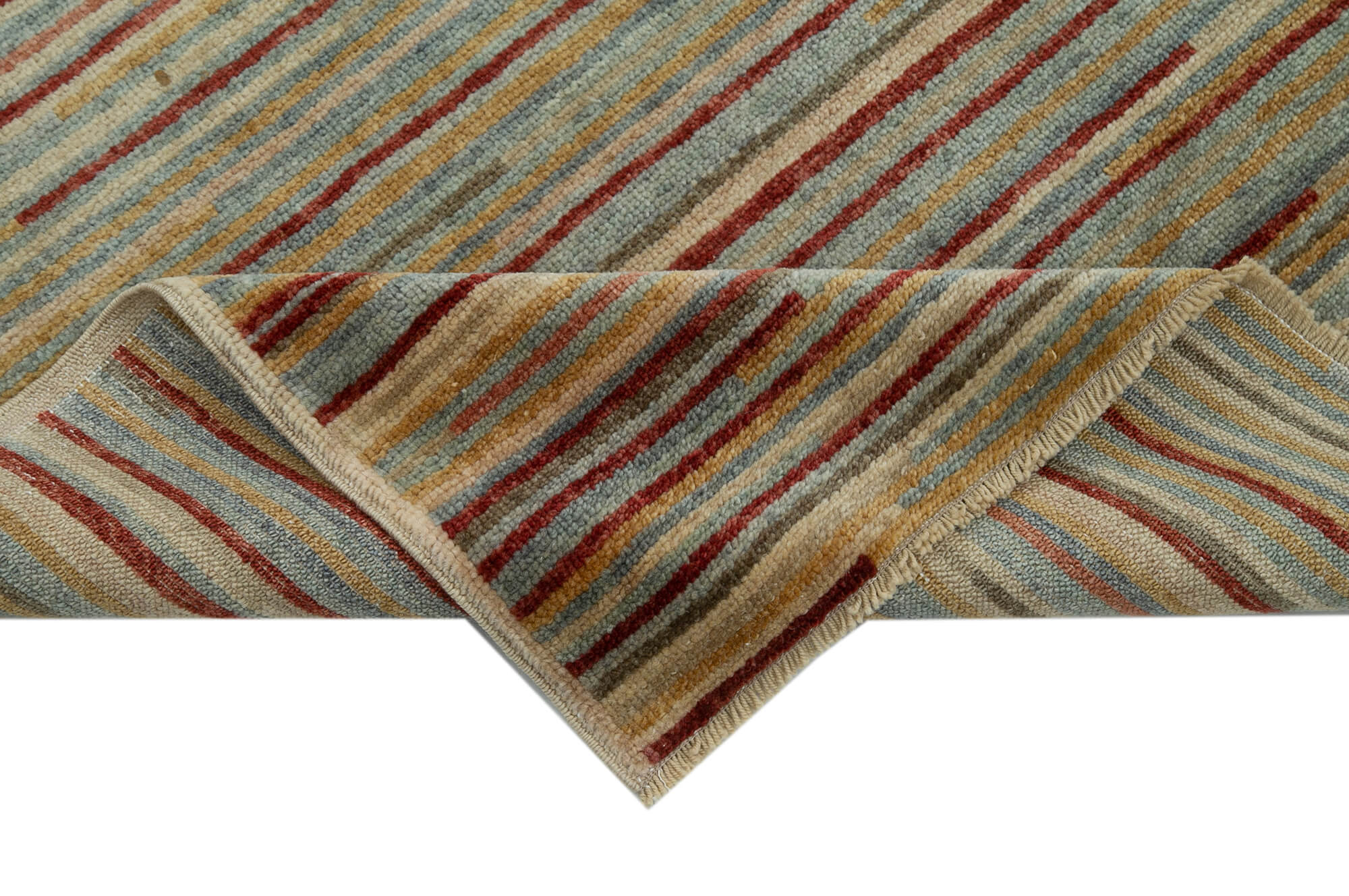 Handmade Wool Area Rug – Classic Beige Vintage Turkish Rug 2'11''x9'3'' Cotton Wool Carpet
