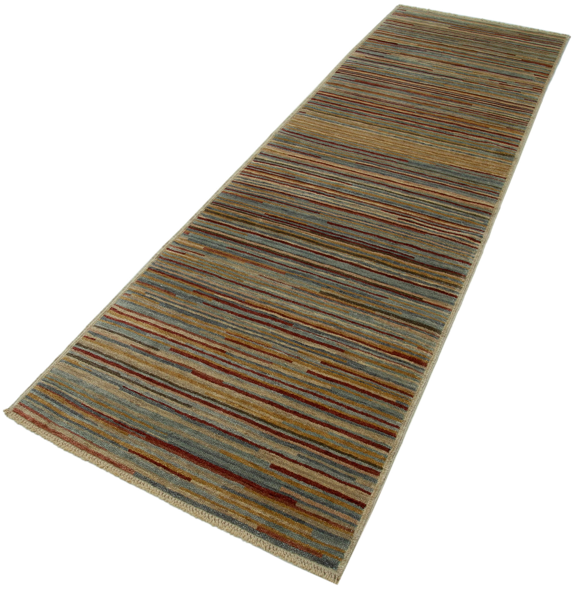 Handmade Wool Area Rug | Beige Wool Carpet, Durable Cotton Weave, Antique Style