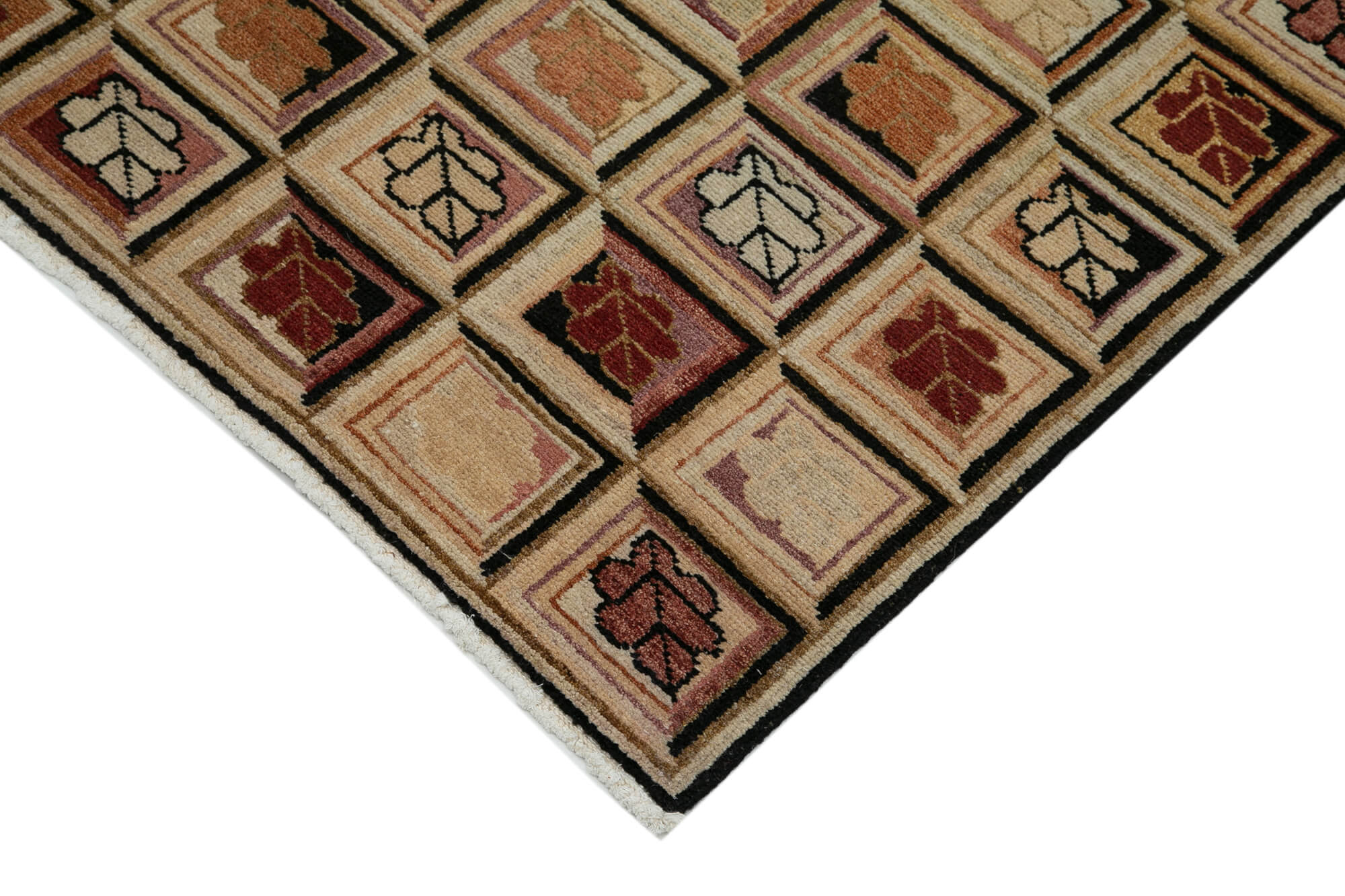 Handmade Wool Area Rug – Tebriz Classic Beige Cotton Wool Carpet Runner 2'6''x16'