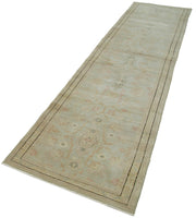 Handmade Wool Area Rug – Tebriz Classic Beige Cotton Wool Rug 2'10''x11'9''