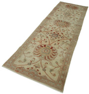 Handmade Wool Area Rug – Tebriz Classic Beige Vintage Cotton Rug 2'11''x10'4''