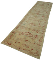 Handmade Wool Area Rug – Tebriz Classic Yellow Cotton Wool Carpet 3'2''x14'0''