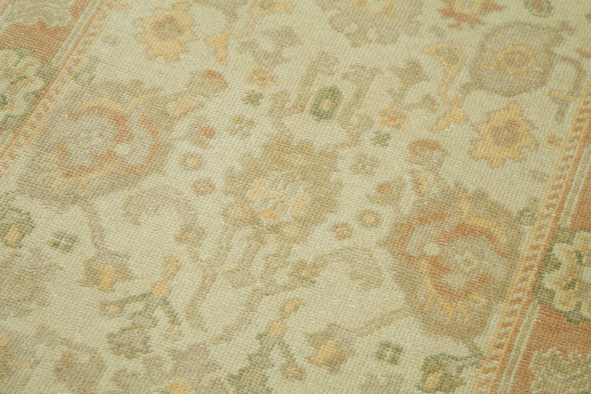 Handmade Wool Area Rug – Vintage Turkish Rug Beige Cotton Wool Carpet 2'8''x11'10''