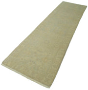 Handmade Wool Area Rug - Classic Beige Cotton Wool Rug 2'8''x11'8'' Runner