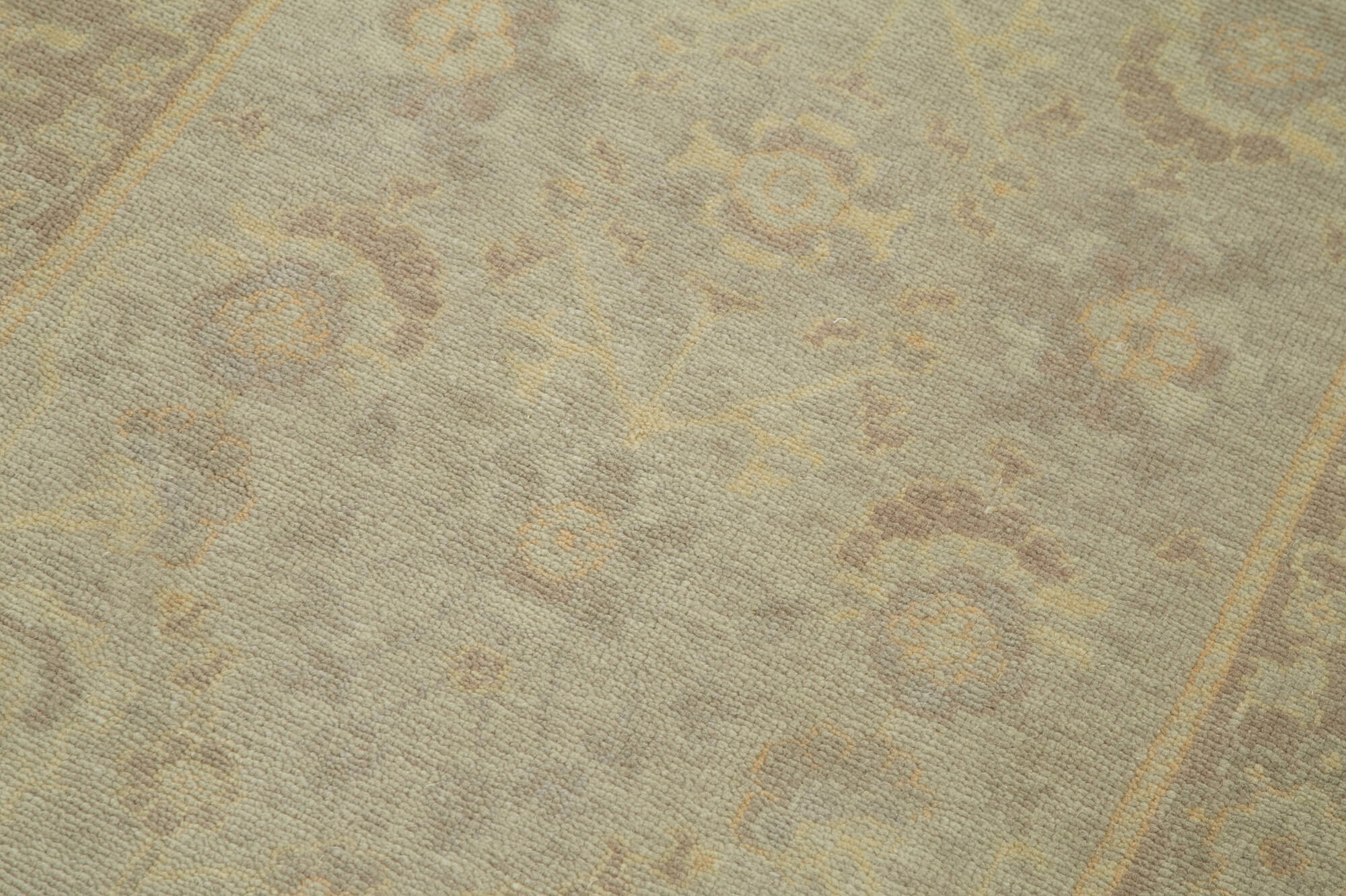 Handmade Wool Area Rug – Tebriz Classic Cotton Blend Vintage Turkish Carpet 2'7''x11'9''