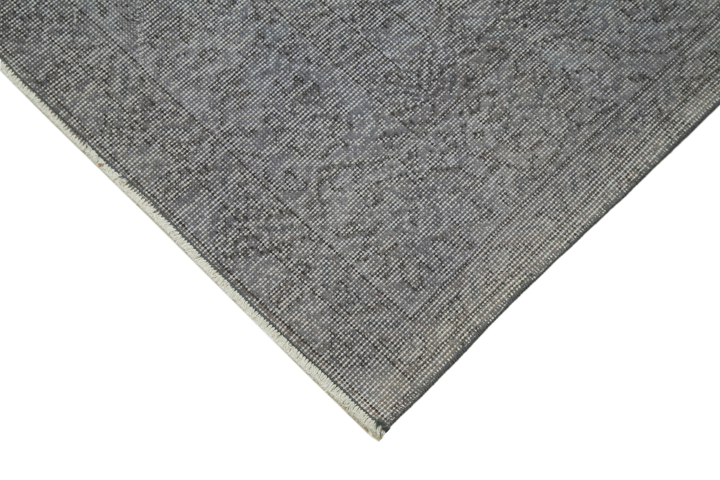Handmade Vintage Area Rug – Overdyed Wool Rug | Durable Cotton Wool Carpet 3'3''x12'