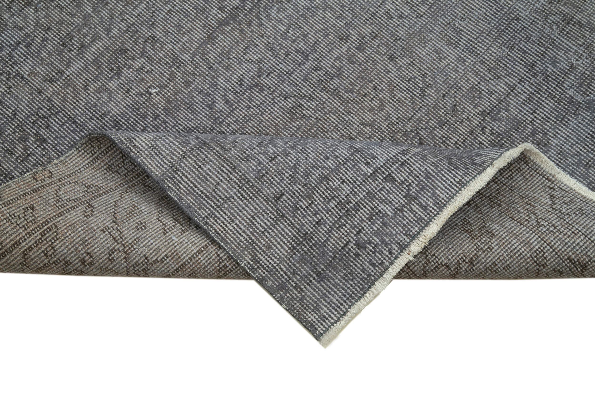 Handmade Vintage Area Rug – Overdyed Wool Rug | Durable Cotton Wool Carpet 3'3''x12'