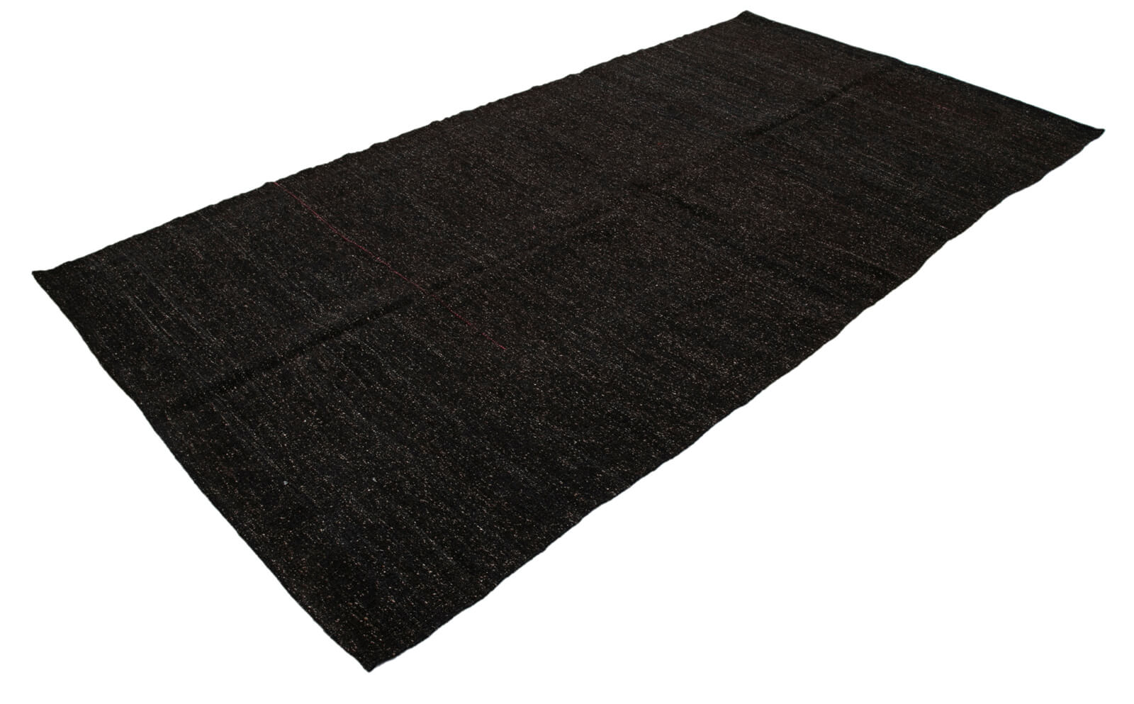 Handmade Kilim Rug | Vintage Turkish Carpet - Striped Brown Wool Rug 5x10 ft